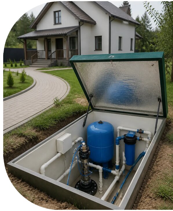Автономное водоснабжение дома в Перми от 160665 р. | АПаруса-Прм