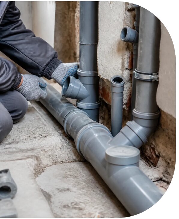 Монтаж внутренней канализации домов и объектов в Перми